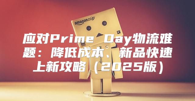 应对Prime Day物流难题：降低成本、新品快速上新攻略2025版