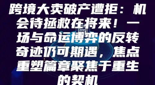 跨境大卖破产遭拒：机会待拯救在将来！一场与命运博弈的反转奇迹仍可期遇，焦点重塑篇章聚焦于重生的契机