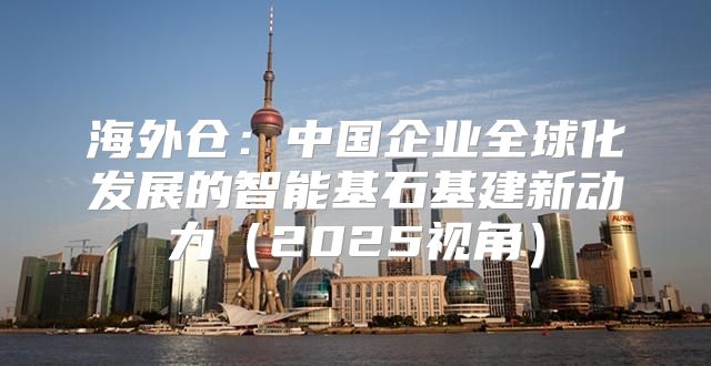 海外仓：中国企业全球化发展的智能基石基建新动力2025视角