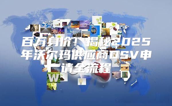 百万身价！揭秘2025年沃尔玛供应商DSV申请全流程