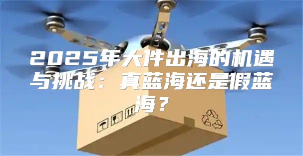 2025年大件出海的机遇与挑战：真蓝海还是假蓝海？