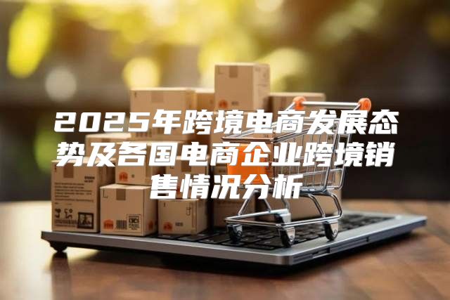 2025年跨境电商发展态势及各国电商企业跨境销售情况分析