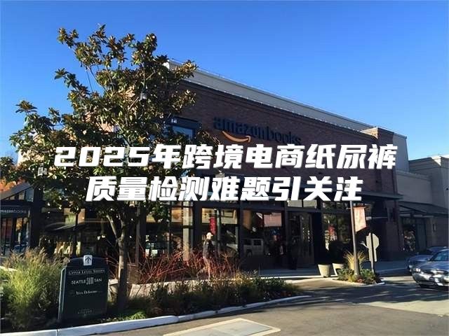 2025年跨境电商纸尿裤质量检测难题引关注