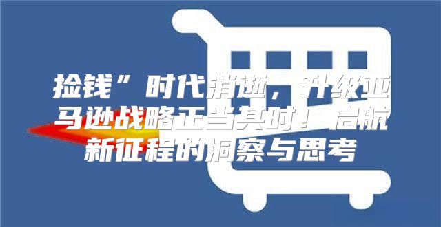 捡钱”时代消逝，升级亚马逊战略正当其时！启航新征程的洞察与思考