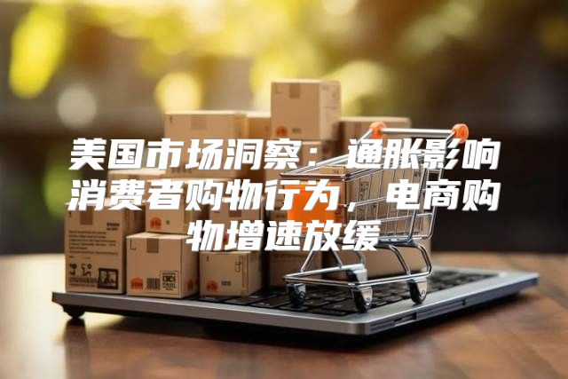 美国市场洞察：通胀影响消费者购物行为，电商购物增速放缓