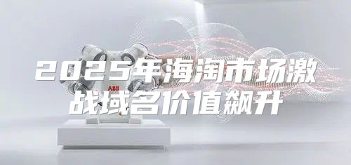 2025年海淘市场激战域名价值飙升