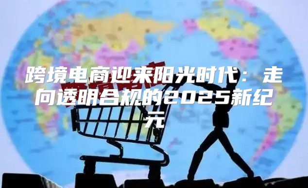 跨境电商迎来阳光时代：走向透明合规的2025新纪元