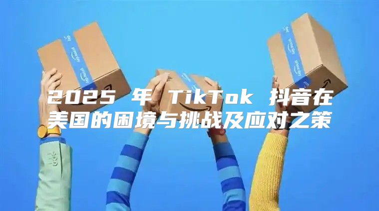 2025 年 TikTok 抖音在美国的困境与挑战及应对之策