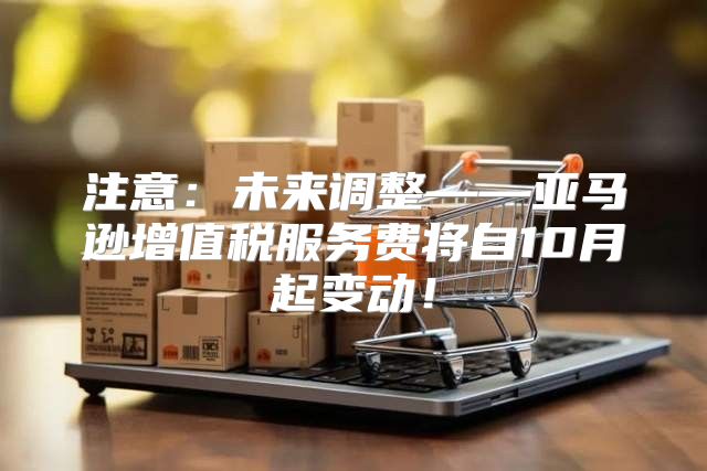 注意：未来调整——亚马逊增值税服务费将自10月起变动！