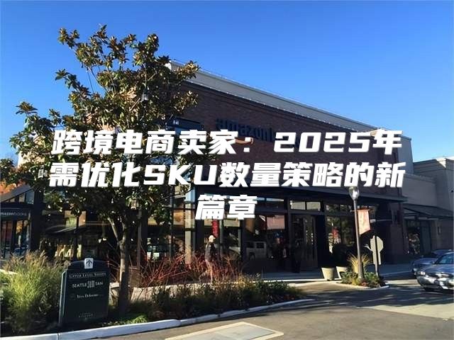 跨境电商卖家：2025年需优化SKU数量策略的新篇章