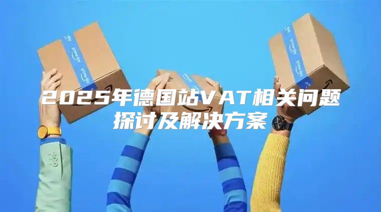 2025年德国站VAT相关问题探讨及解决方案