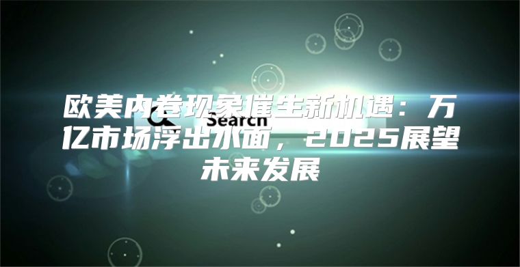 欧美内卷现象催生新机遇：万亿市场浮出水面，2025展望未来发展