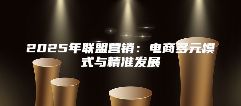 2025年联盟营销：电商多元模式与精准发展