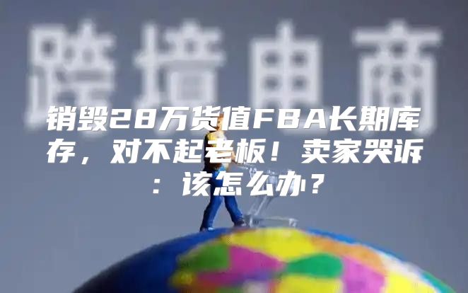 销毁28万货值FBA长期库存，对不起老板！卖家哭诉：该怎么办？