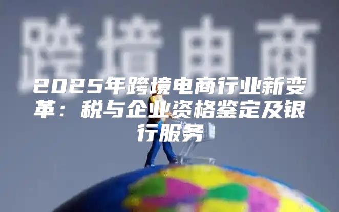 2025年跨境电商行业新变革：税与企业资格鉴定及银行服务