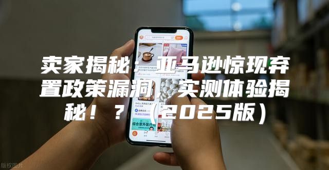 卖家揭秘：亚马逊惊现弃置政策漏洞，实测体验揭秘！？2025版