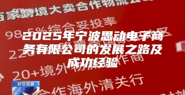 2025年宁波思动电子商务有限公司的发展之路及成功经验