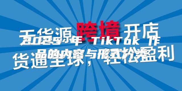 2025 年 TikTok 作品的内容与形式分类