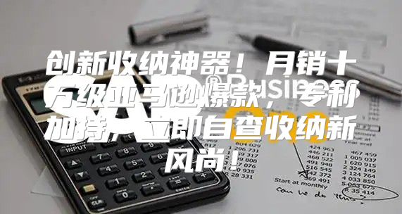 创新收纳神器！月销十万级亚马逊爆款，专利加持，立即自查收纳新风尚！