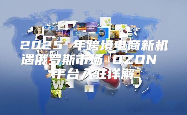 2025 年跨境电商新机遇俄罗斯市场 OZON 平台入驻详解