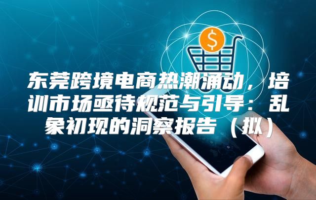 东莞跨境电商热潮涌动，培训市场亟待规范与引导：乱象初现的洞察报告拟