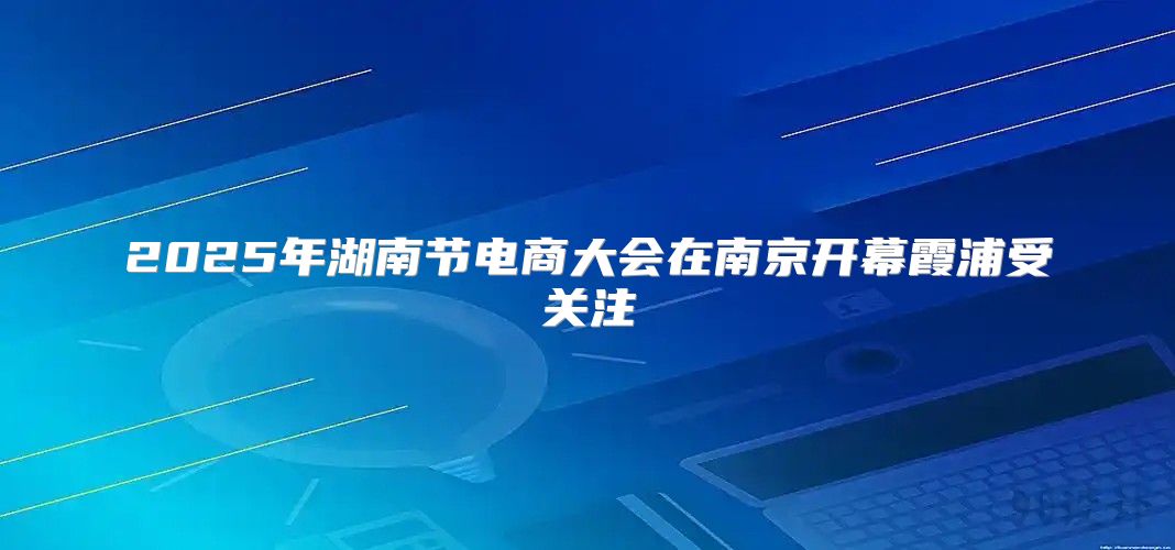 2025年湖南节电商大会在南京开幕霞浦受关注