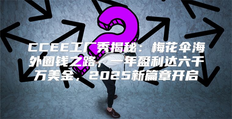 CCEE工厂秀揭秘：梅花伞海外圈钱之路，一年盈利达六千万美金，2025新篇章开启