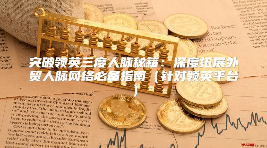 突破领英三度人脉秘籍：深度拓展外贸人脉网络必备指南针对领英平台