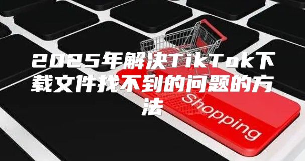 2025年解决TikTok下载文件找不到的问题的方法