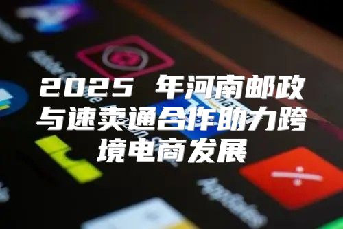 2025 年河南邮政与速卖通合作助力跨境电商发展