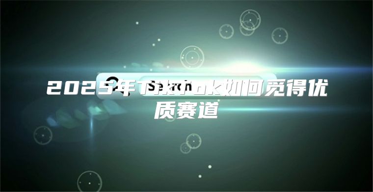2025年TikTok如何觅得优质赛道