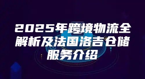 2025年跨境物流全解析及法国洛吉仓储服务介绍