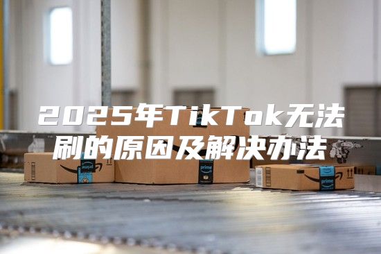 2025年TikTok无法刷的原因及解决办法