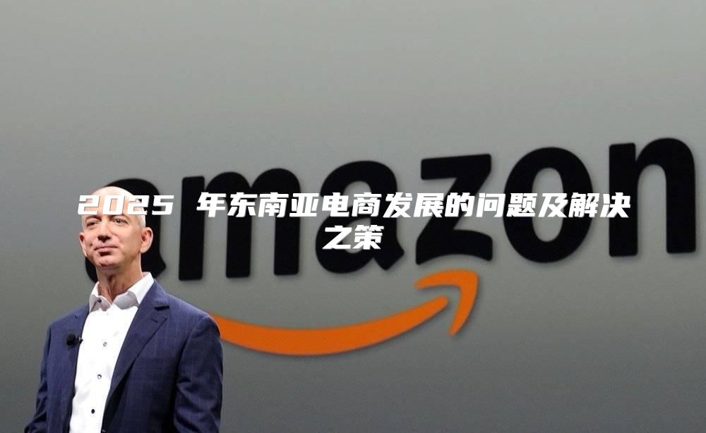 2025 年东南亚电商发展的问题及解决之策