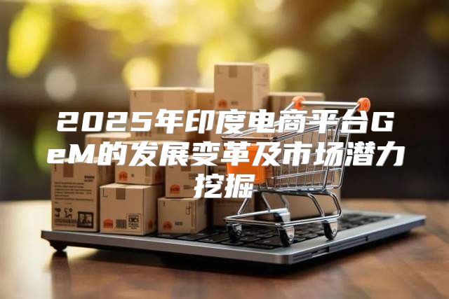 2025年印度电商平台GeM的发展变革及市场潜力挖掘