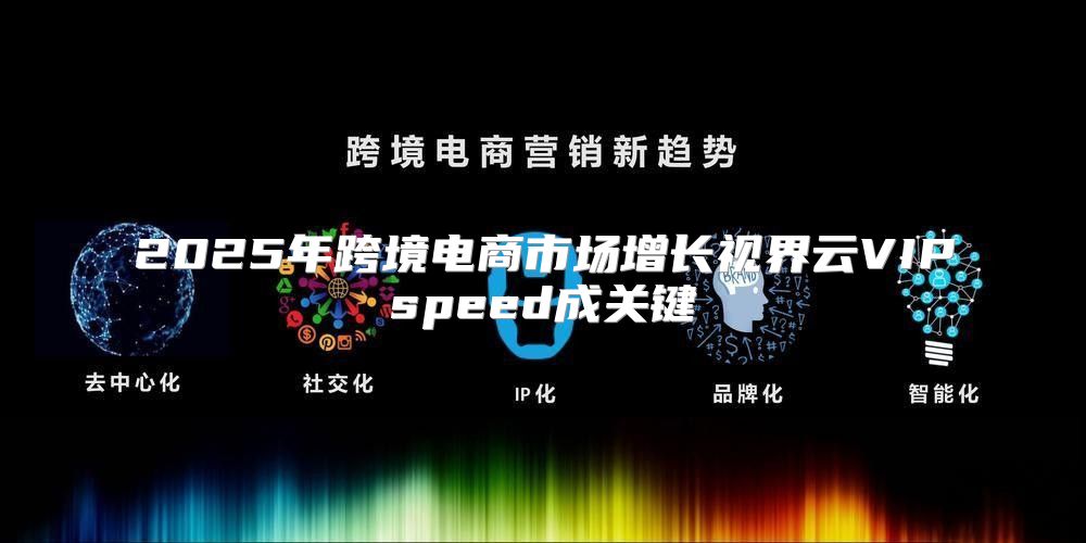 2025年跨境电商市场增长视界云VIPspeed成关键