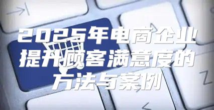 2025年电商企业提升顾客满意度的方法与案例