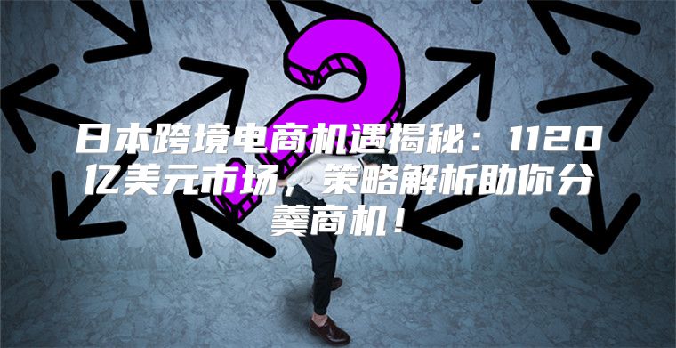 日本跨境电商机遇揭秘：1120亿美元市场，策略解析助你分羹商机！