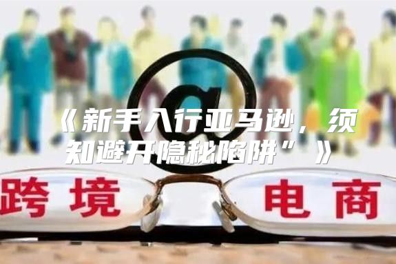 新手入行亚马逊，须知避开隐秘陷阱”
