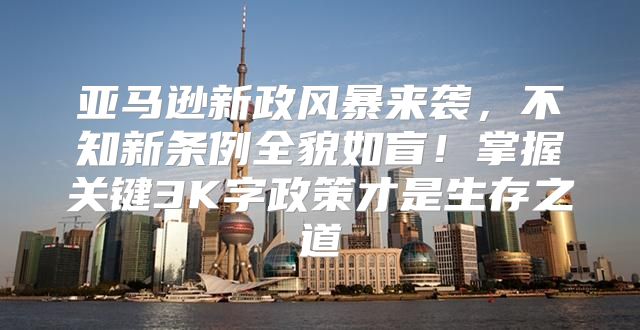 亚马逊新政风暴来袭，不知新条例全貌如盲！掌握关键3K字政策才是生存之道