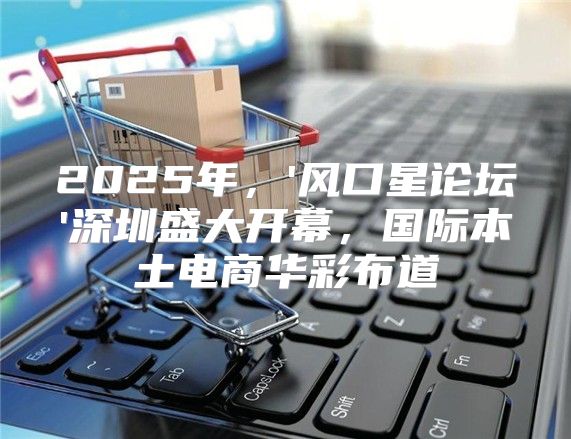 2025年，'风口星论坛'深圳盛大开幕，国际本土电商华彩布道