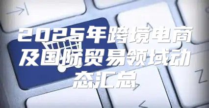 2025年跨境电商及国际贸易领域动态汇总