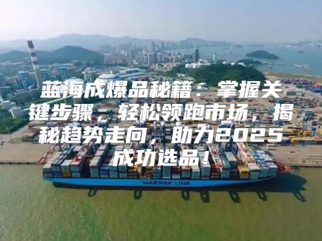 蓝海成爆品秘籍：掌握关键步骤，轻松领跑市场，揭秘趋势走向，助力2025成功选品！