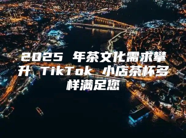 2025 年茶文化需求攀升 TikTok 小店茶杯多样满足您