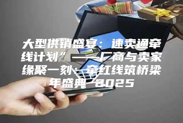 大型供销盛宴：速卖通牵线计划”——厂商与卖家缘聚一刻：牵红线筑桥梁年盛典 2025