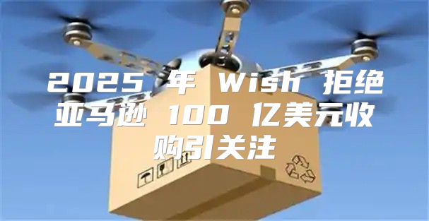 2025 年 Wish 拒绝亚马逊 100 亿美元收购引关注