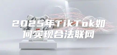 2025年TikTok如何实现合法联网