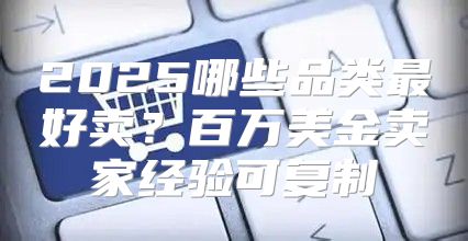 2025哪些品类最好卖？百万美金卖家经验可复制