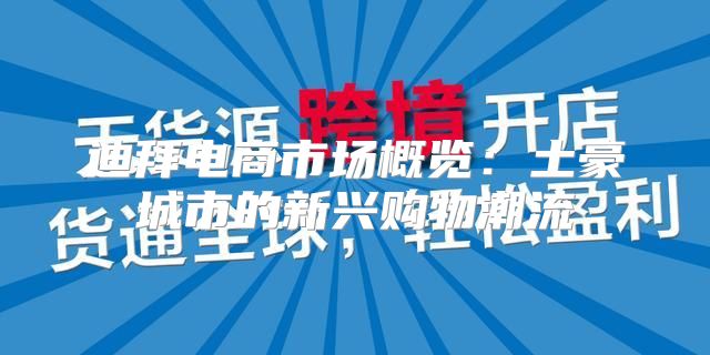 迪拜电商市场概览：土豪城市的新兴购物潮流