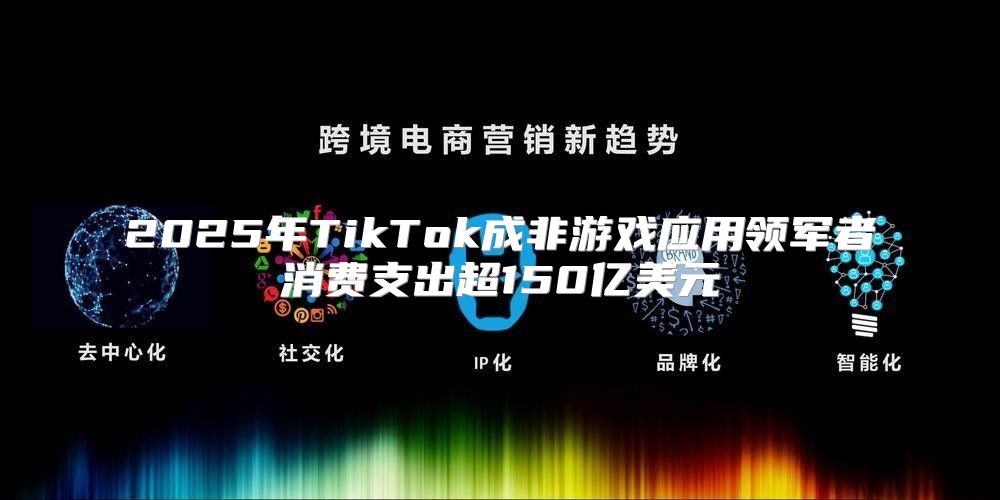 2025年TikTok成非游戏应用领军者消费支出超150亿美元